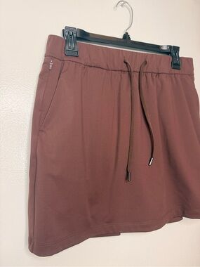 Women’s Drawstring Active Skort- brown